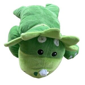 MELISSA & DOUG Cuddle Dinosaur JUMBO 26"  Plush Pillow Triceratops #30712 Green
